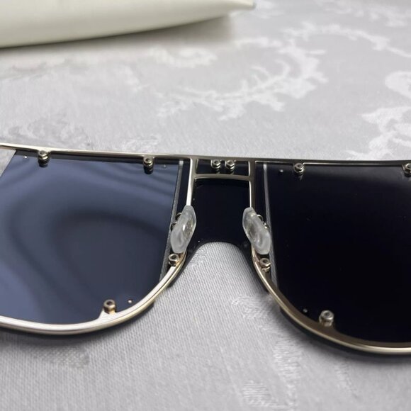 Genuine Fenty Blockt Black Smoke Gold Metal Frame Sunglasses With Case Only - Picture 11 of 16